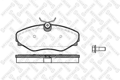 Комплект тормозных колодок STELLOX 845 020L-SX